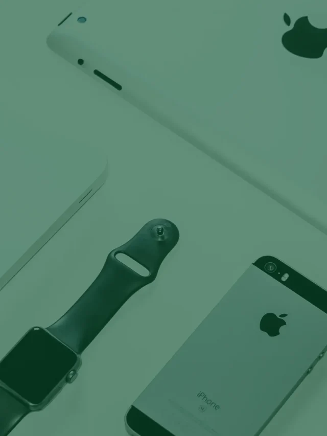 Imagem com os produtos da apple